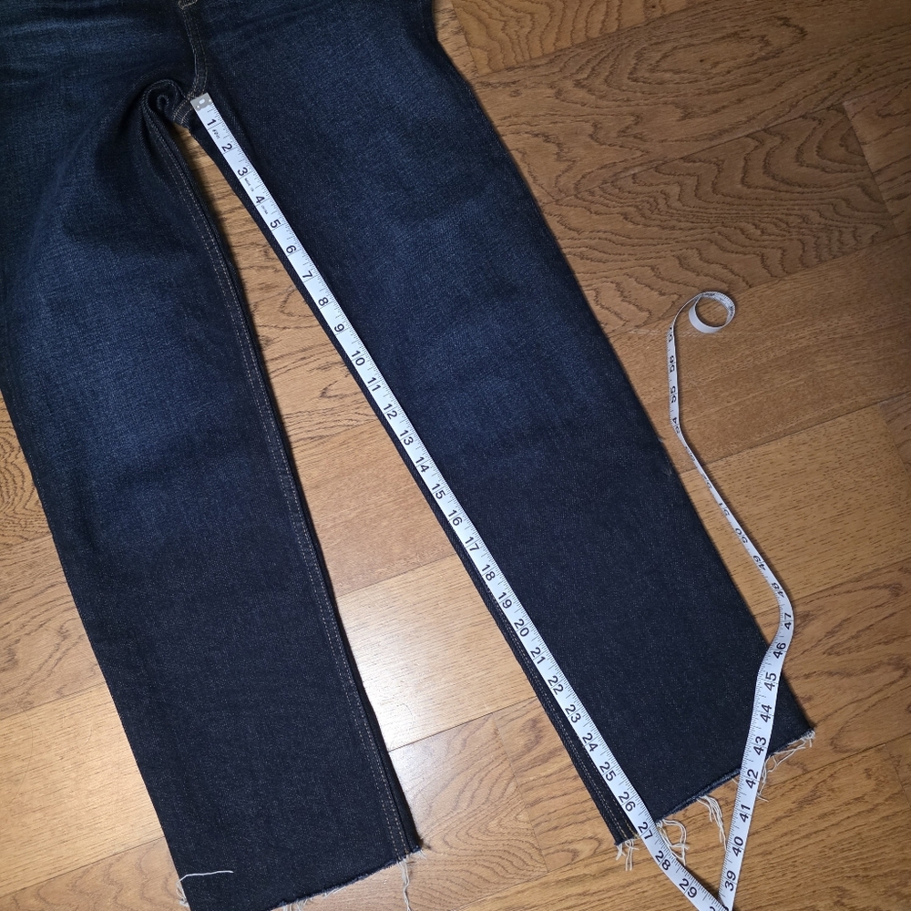Re / Done Jeans 70s Ultra High Rise Stove Pipe Size 23 - Picture 9 of 12